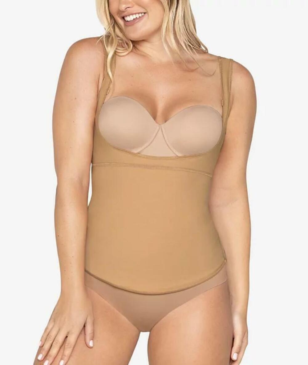 Leonisa Women's Nude Back Support Control Tank XL